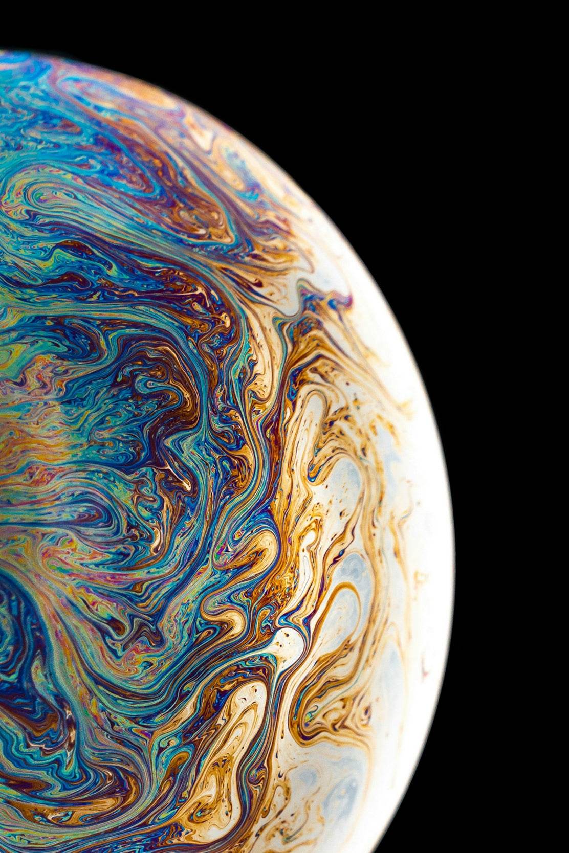 Multicolor Planet Fluid Painting Abstract Wall Art - beink online art store
