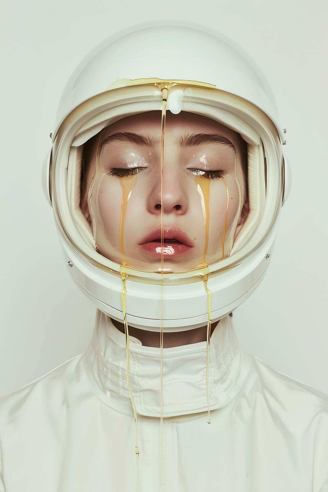 Astronaut in Honey Helmet Wall Art - beink online art store