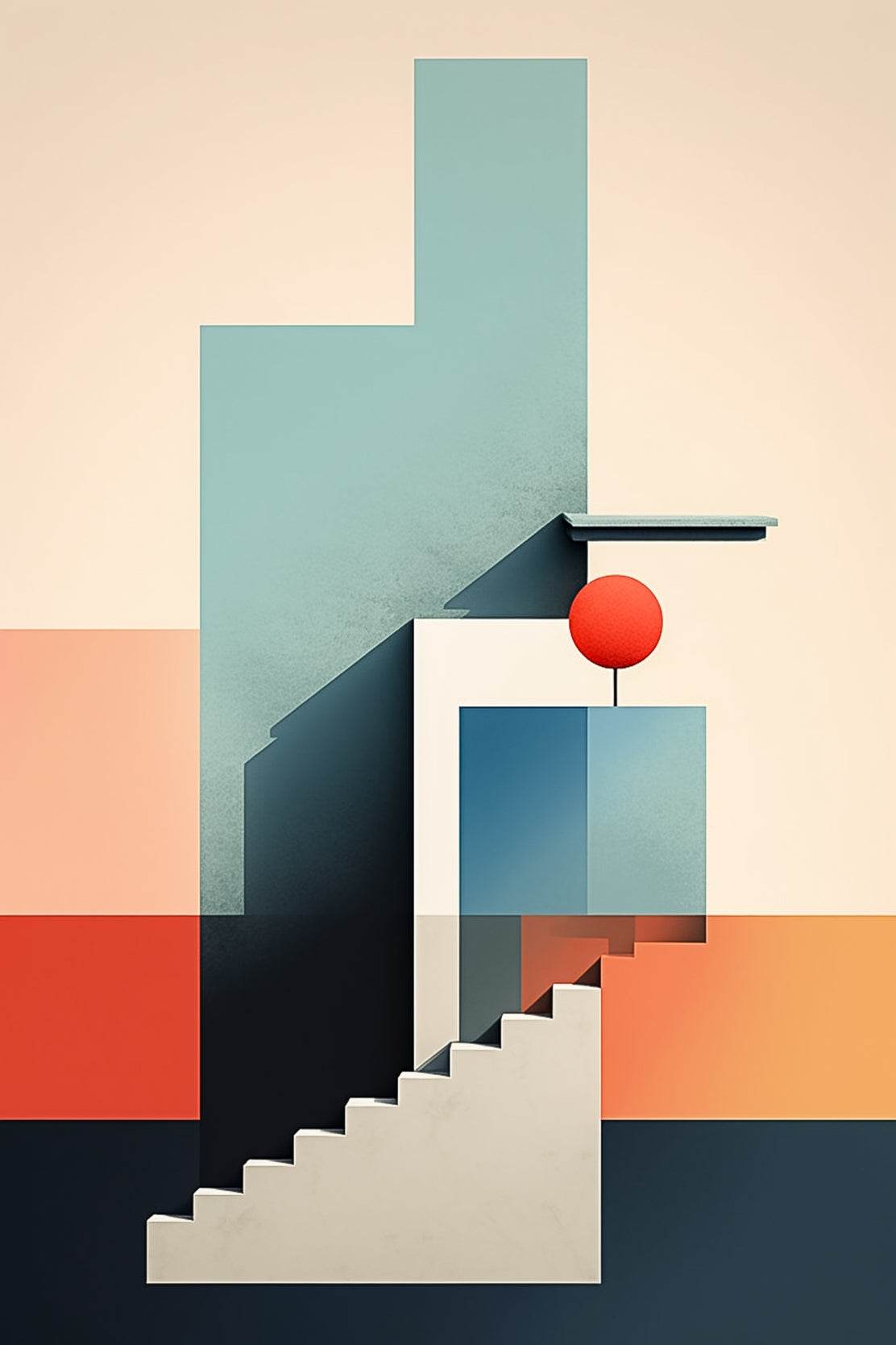 Creative Shape Background Abstract Wall Art - beink online art store