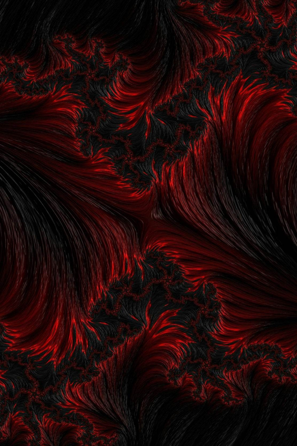 Dark Magnetic Waves Abstract Wall Art - beink online art store