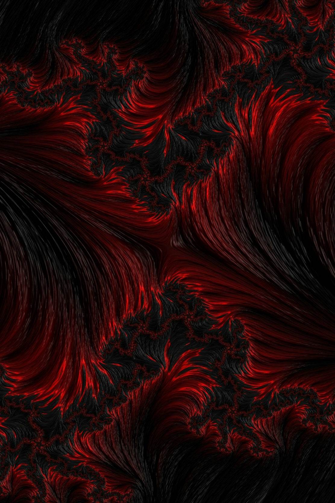 Dark Magnetic Waves Abstract Wall Art - beink online art store