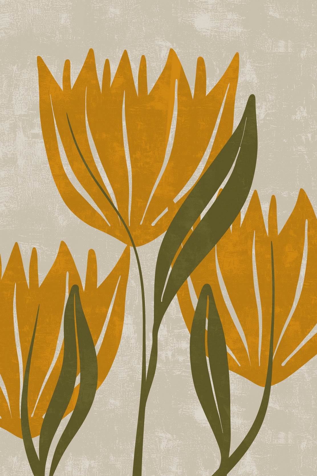 Yellow Tulips Art Print ArtWork - beink online art store