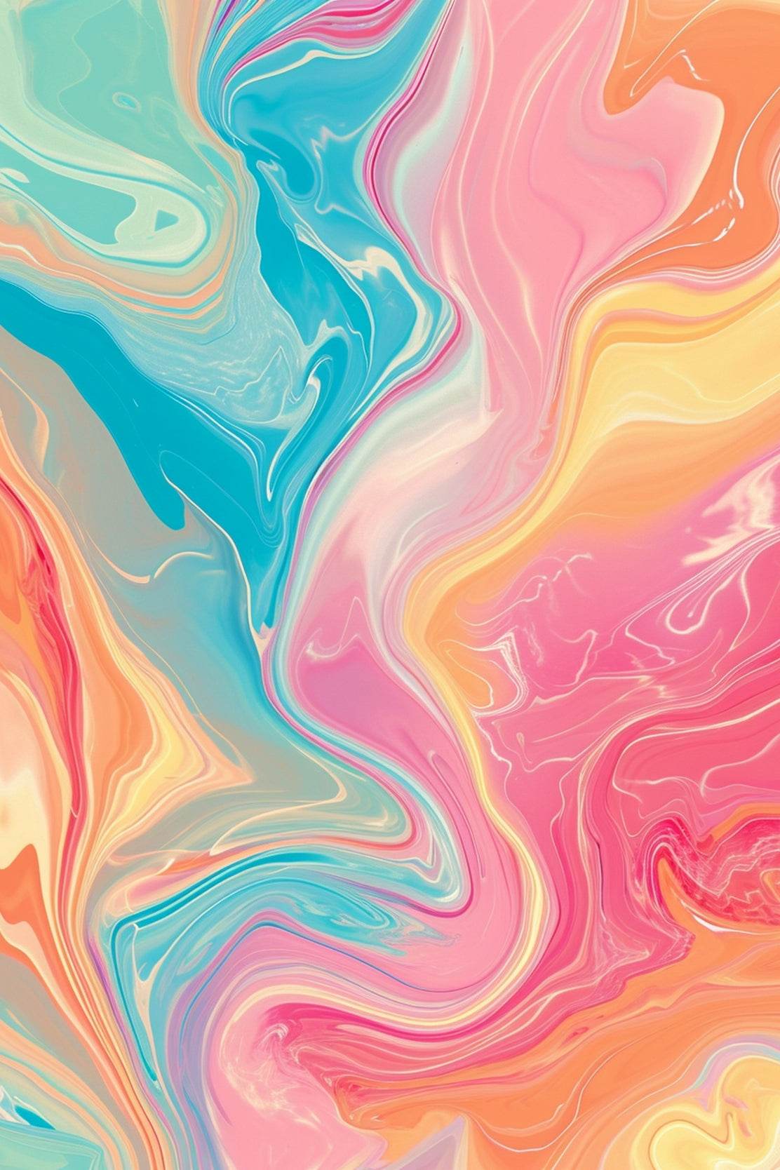 Colorful Liquid Abstract Bakground Digital Art - beink online art store