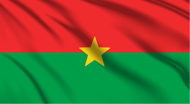 Burkina Faso National Flag Wall Art - beink online art store