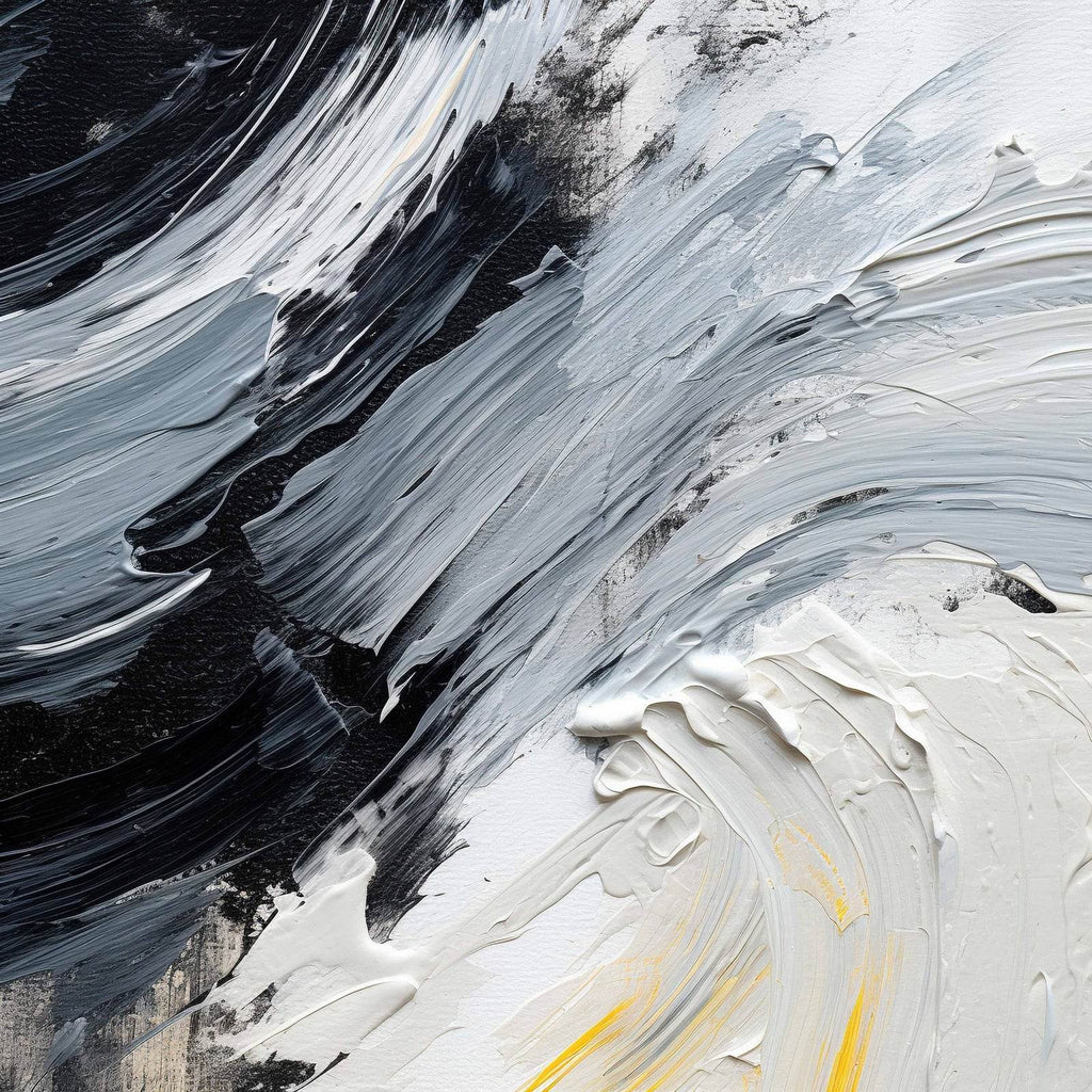 Tides Brush Strokes Abstract Wall Art - beink online art store