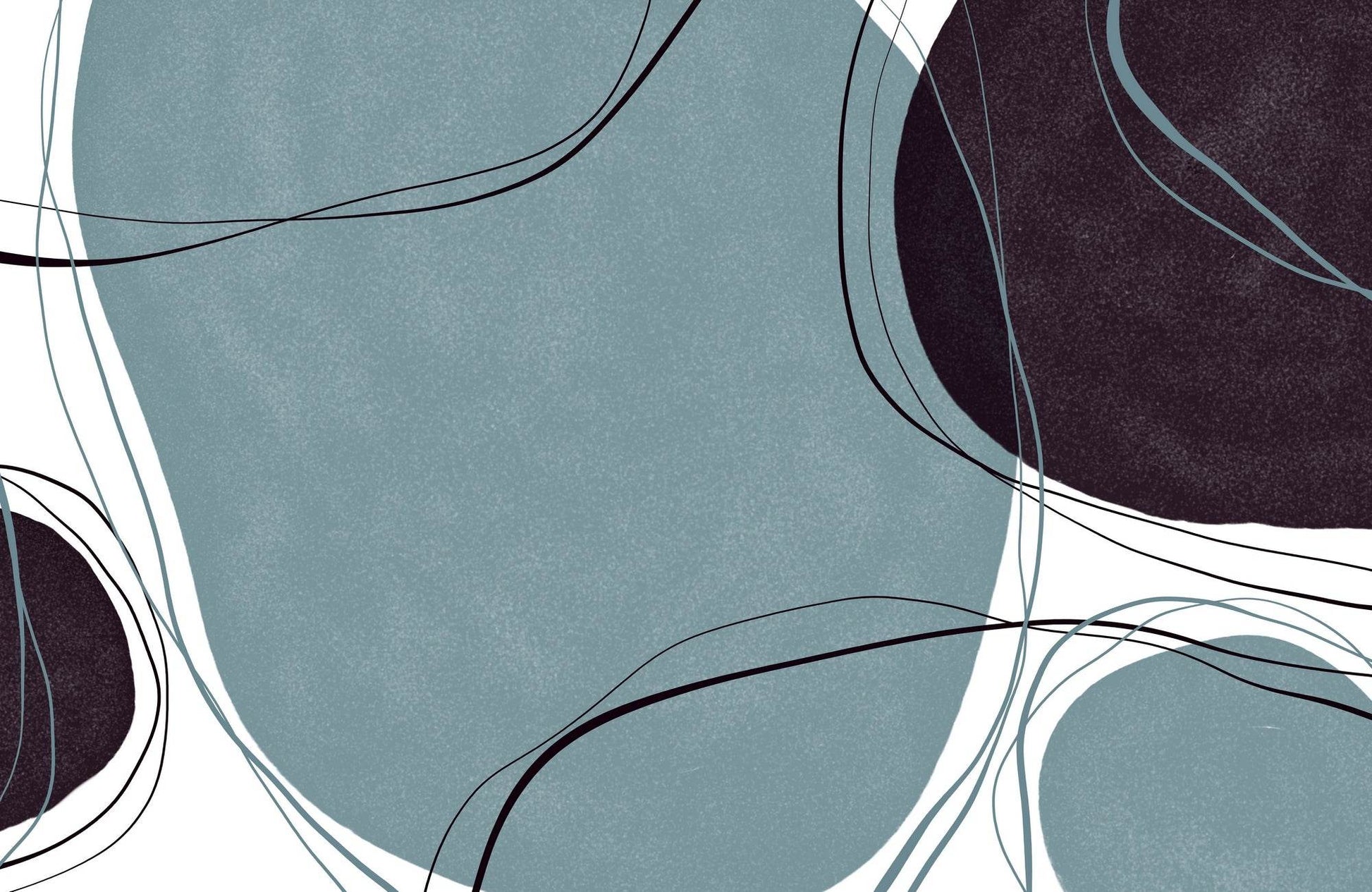 Hand Drawn Shape Abstract Wall Art - beink online art store