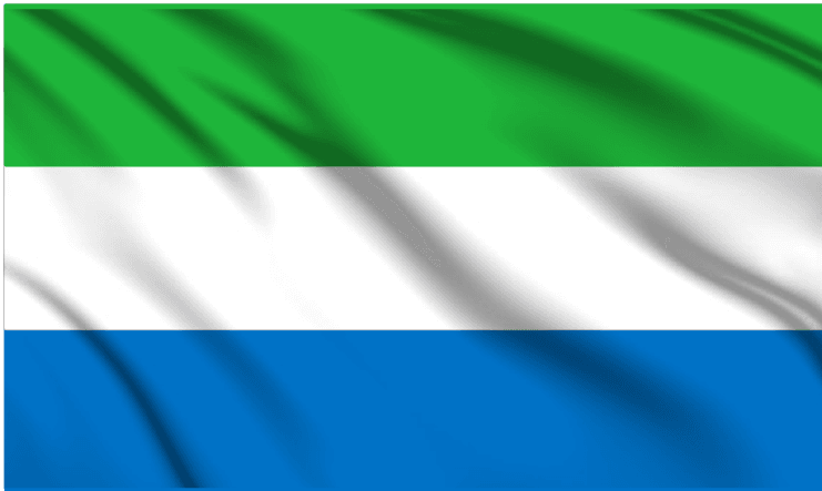 Sierra Leone National Flag Wall Art - beink online art store