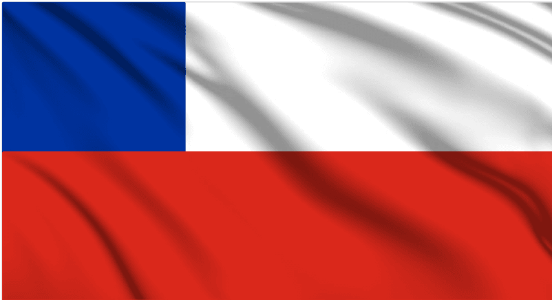 Chile National Flag Wall Art - beink online art store