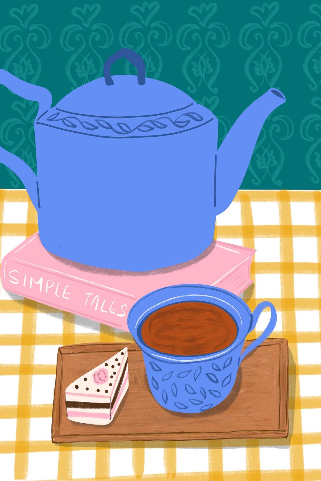 Teapot And Tea Wall Art - beink online art store