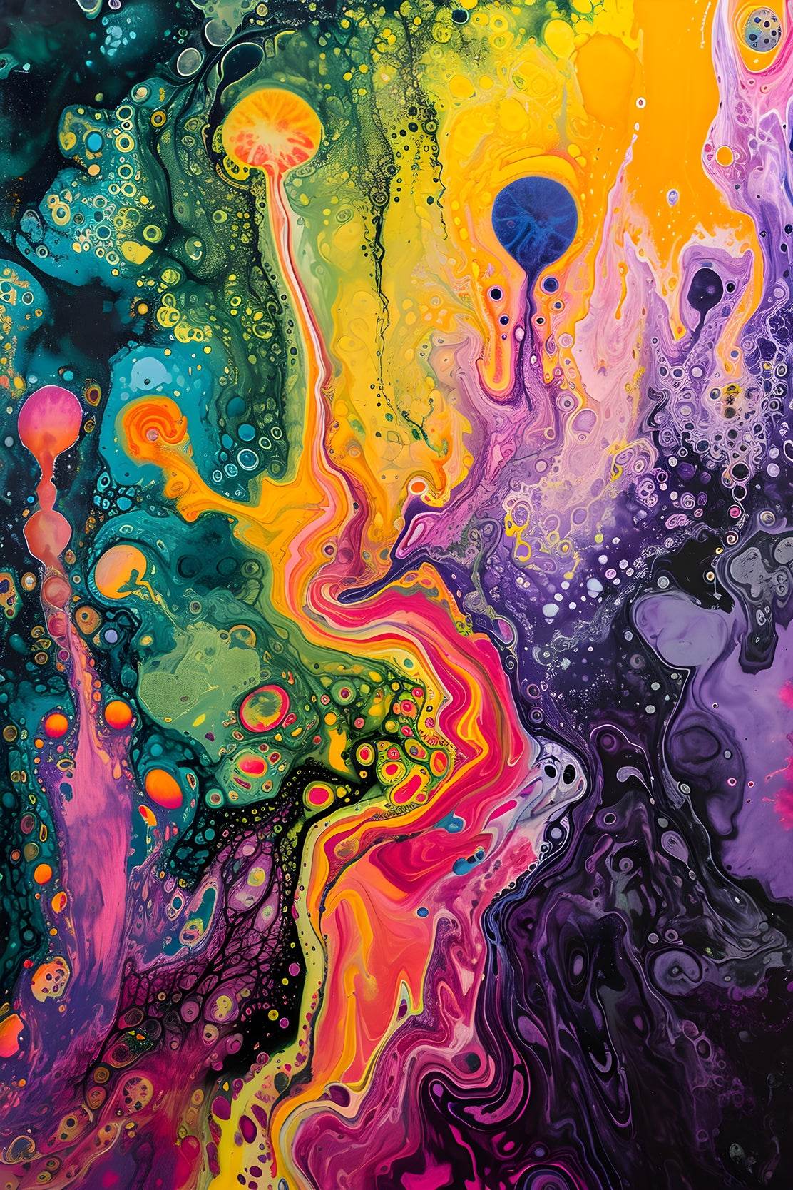 Abstract Psychedelic Dreamscape Wall Art - beink online art store