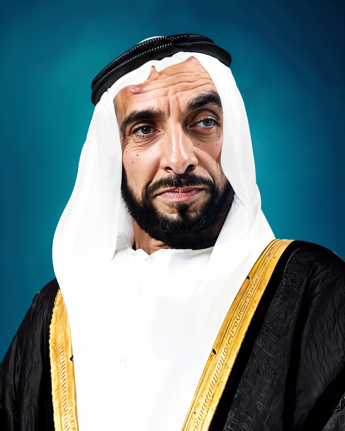 His Highness Sheikh Zayed Bin Sultan Al Nahyan Art Print 2