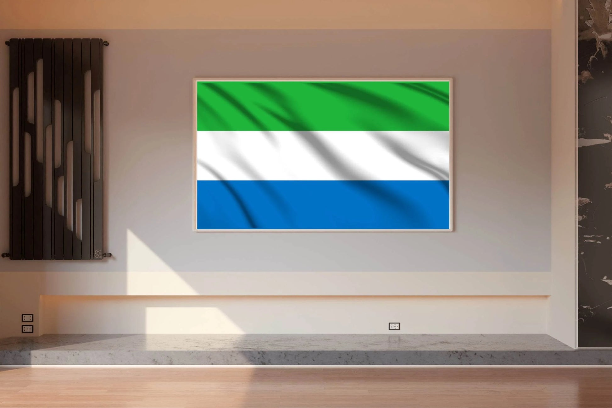 Sierra Leone National Flag Wall Art - beink online art store