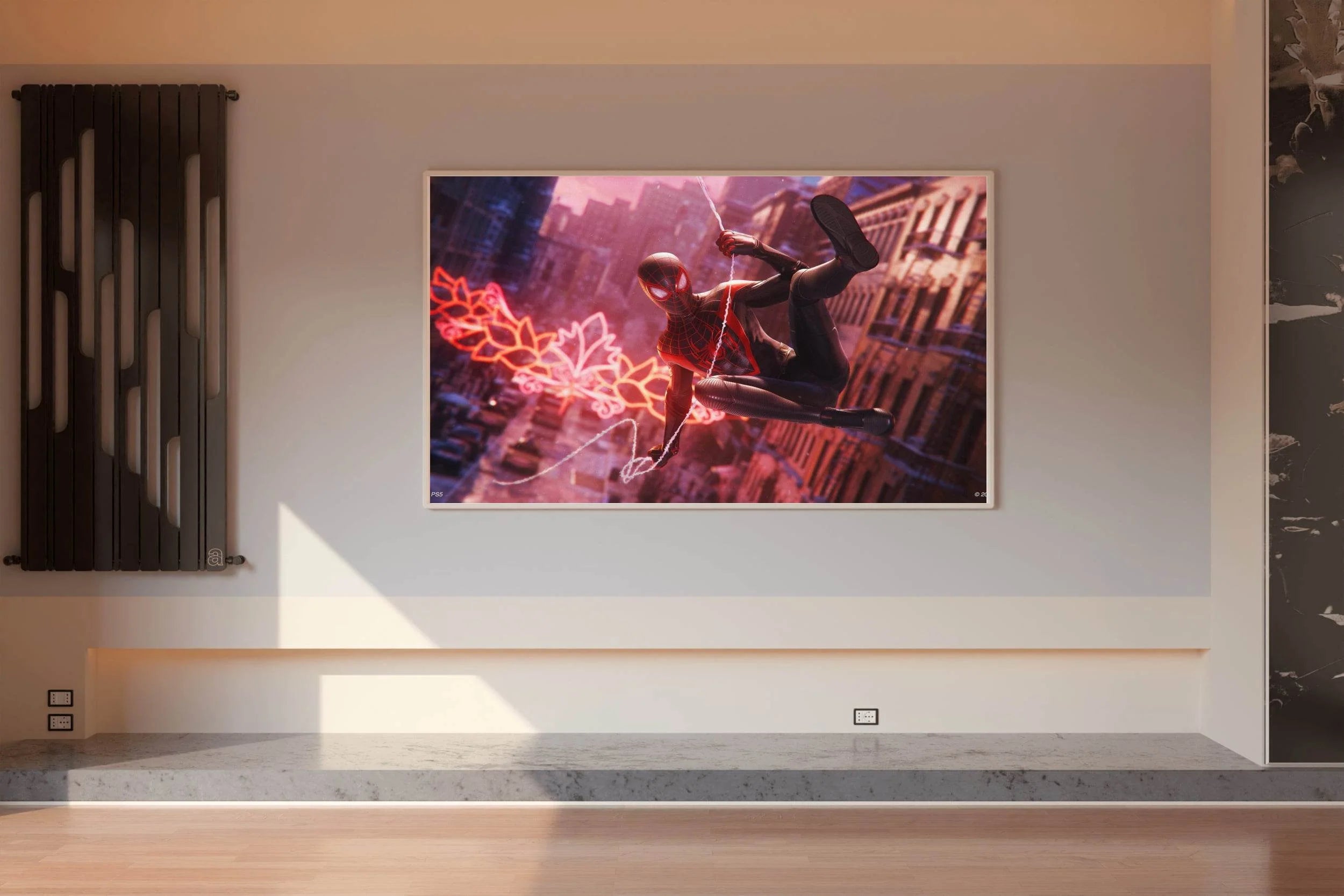 Miles Morales swinging Gaming Wall Art - beink online art store