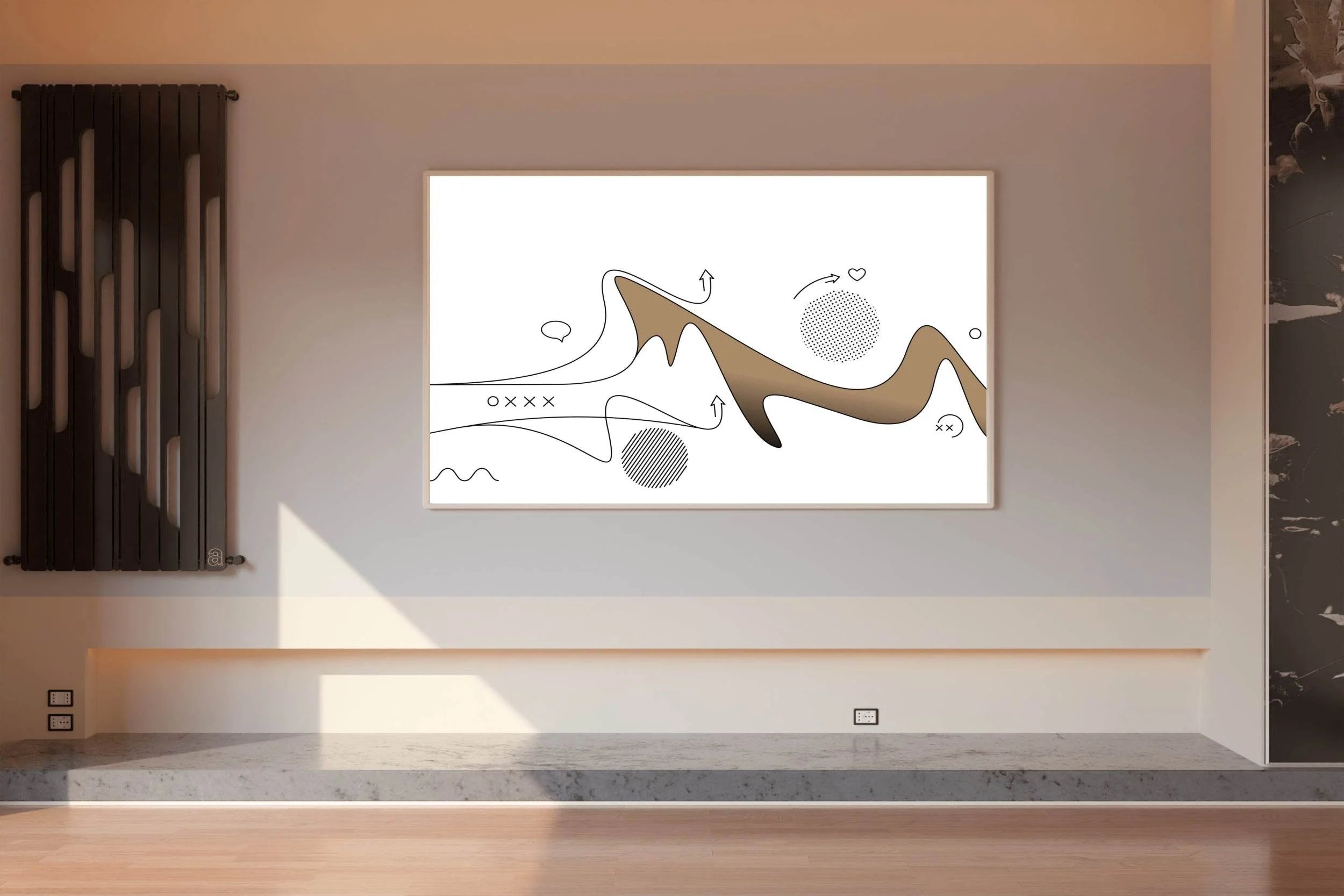 Creative Colored Line Art - beink online art store