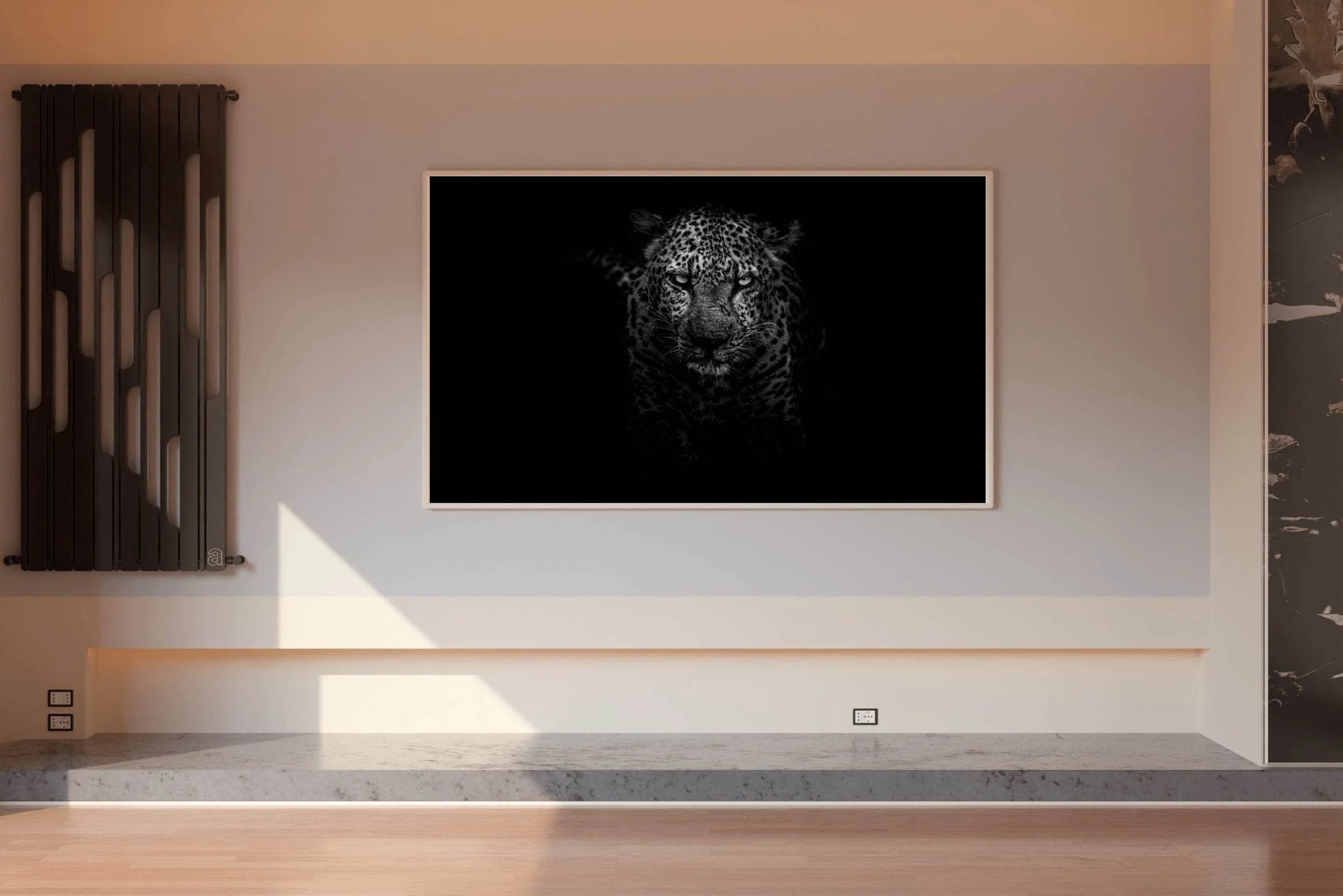 African Leopard Black & White Wall Art - beink online art store