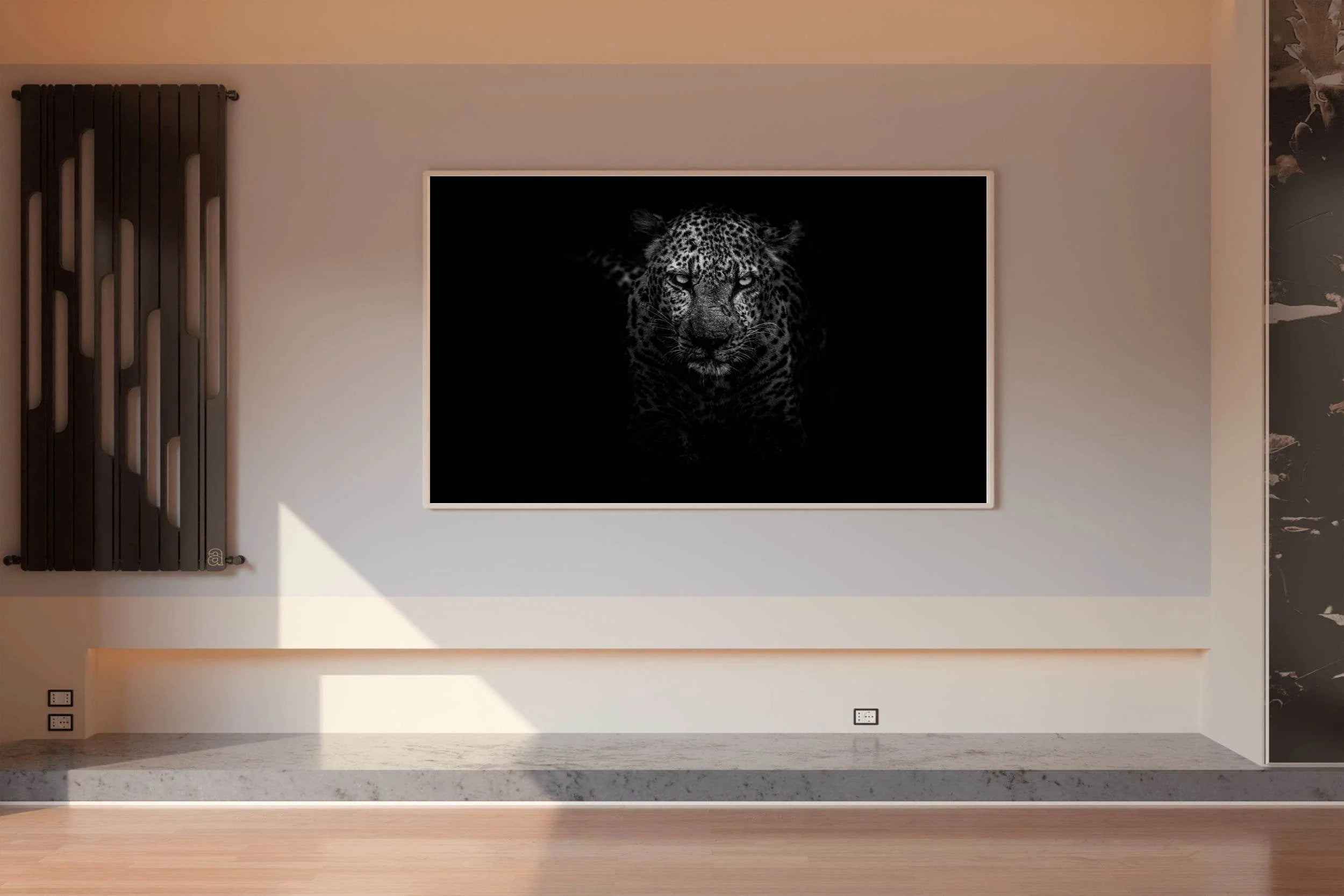 African Leopard Black & White Wall Art - beink online art store