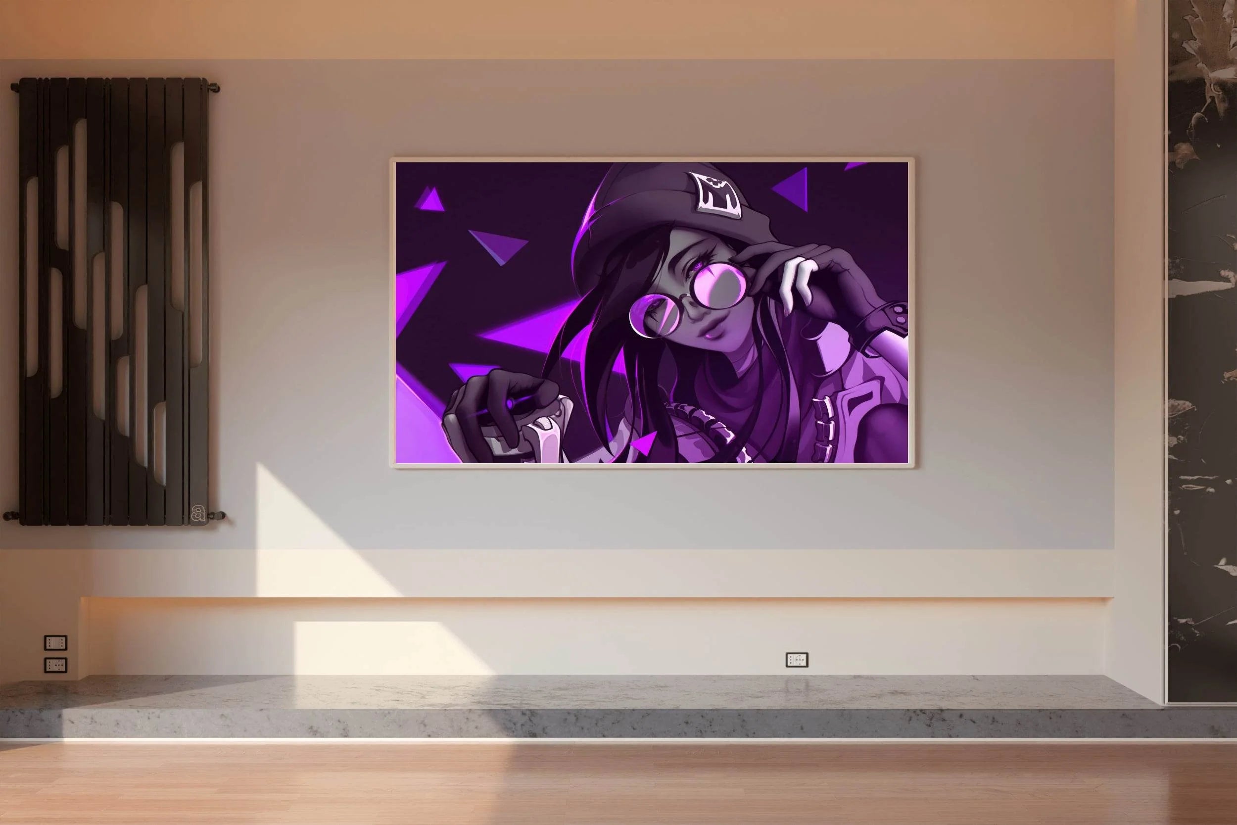 Valorant Killjoy Purple Gaming Wall Art - beink online art store