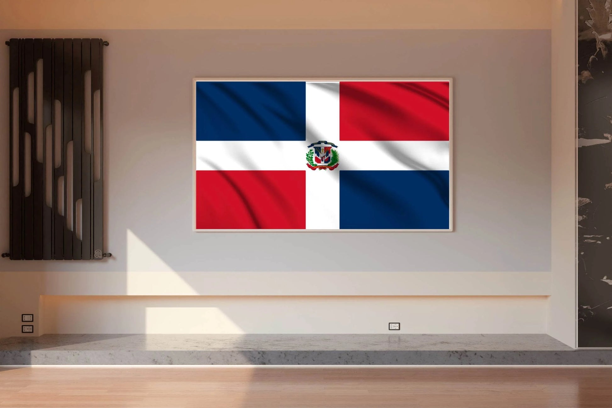 Dominican Republic National Flag Wall Art - beink online art store