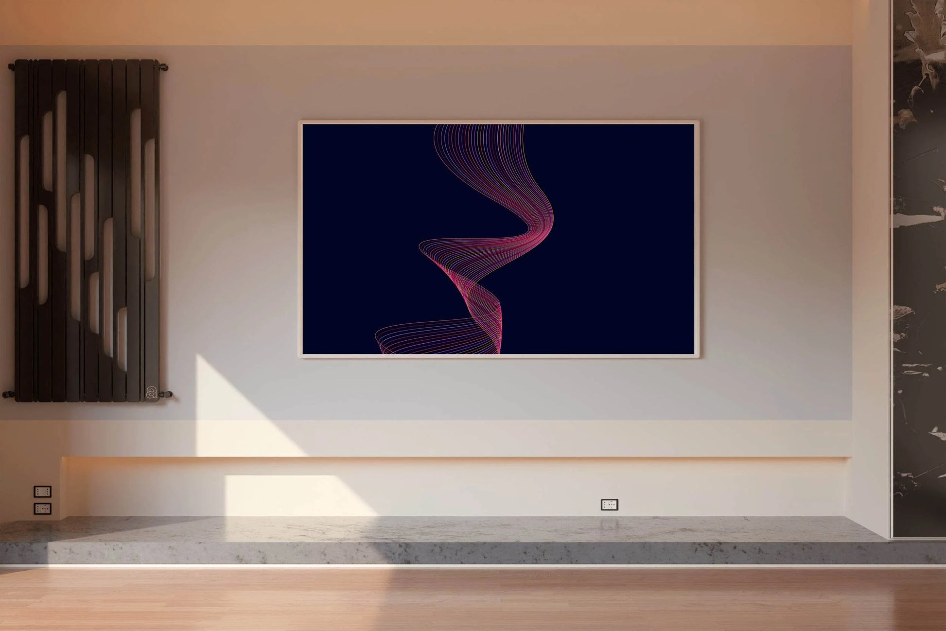 Waves With Shadow Abstract Wall Art - beink online art store