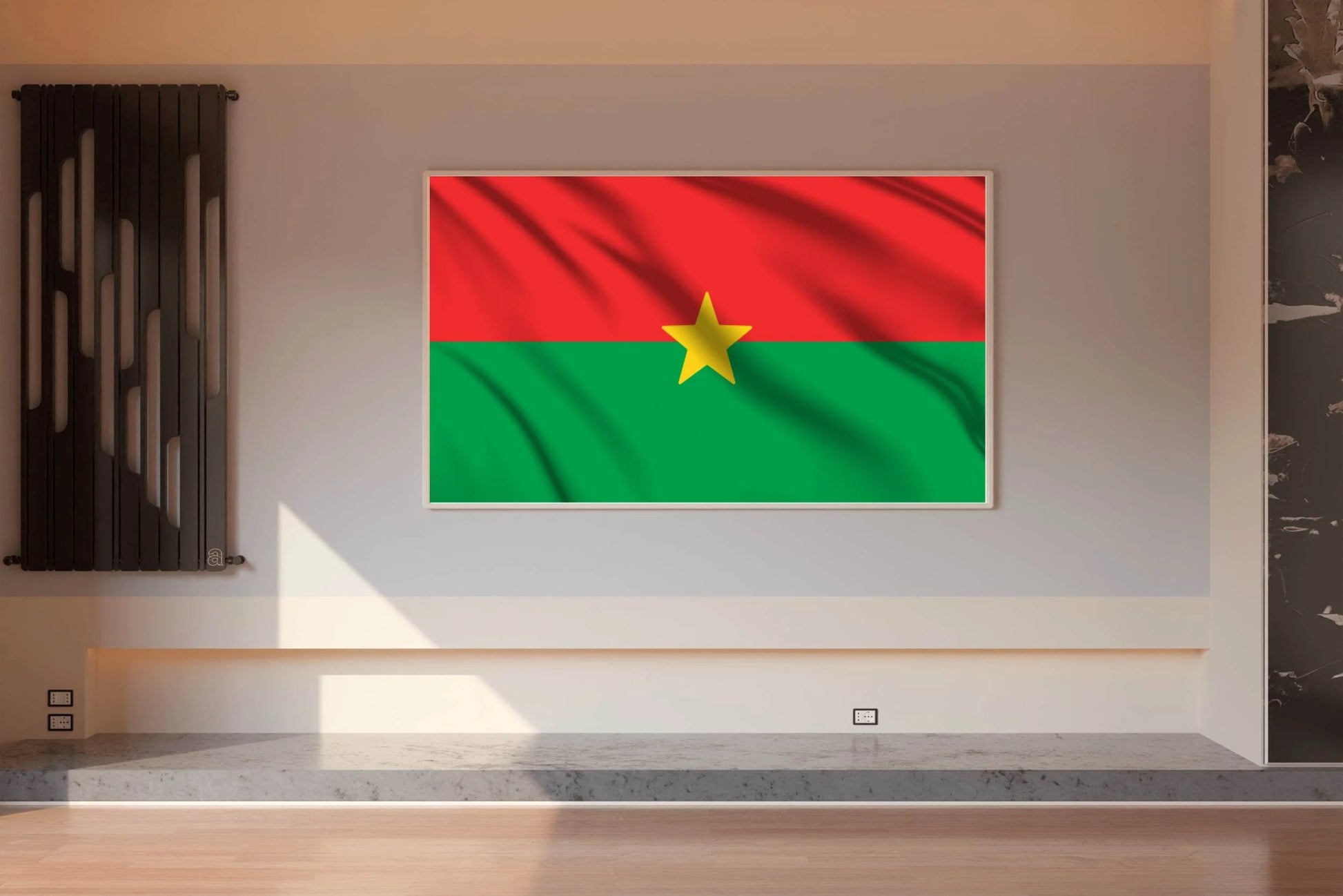 Burkina Faso National Flag Wall Art - beink online art store