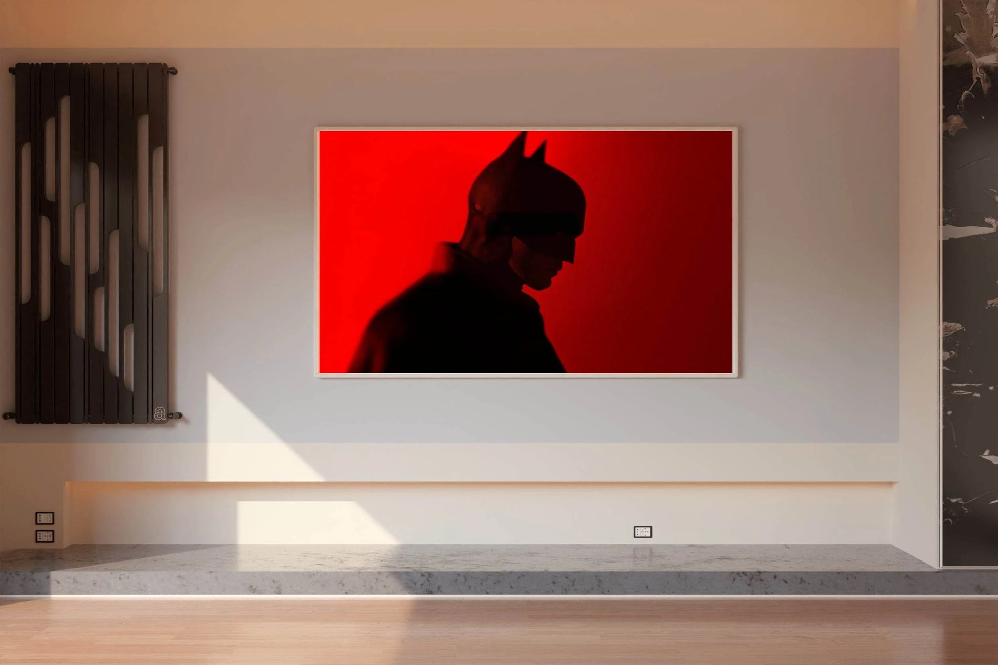 Batman with Red Background Wall Art - beink online art store