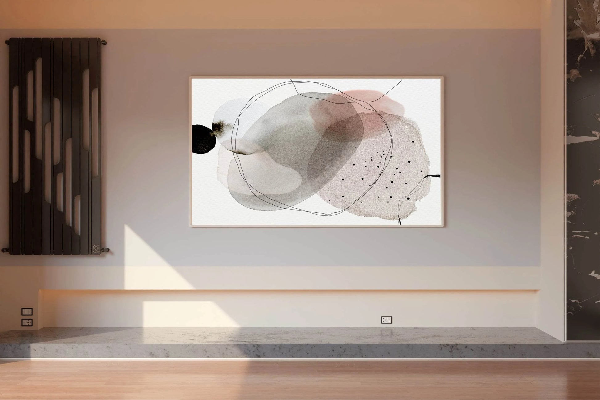 Handdrawn Watercolor Shapes Abstract Wall Art - beink online art store