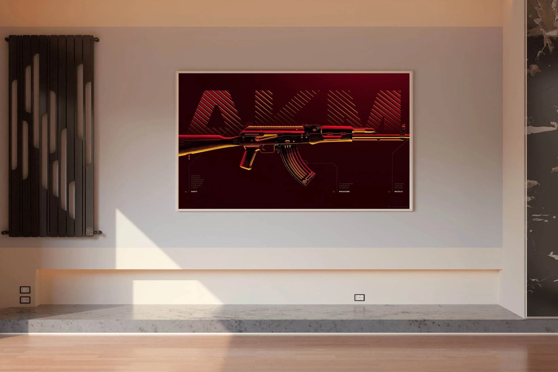 AKM custom Assault Rifle Gaming Wall Art - beink online art store