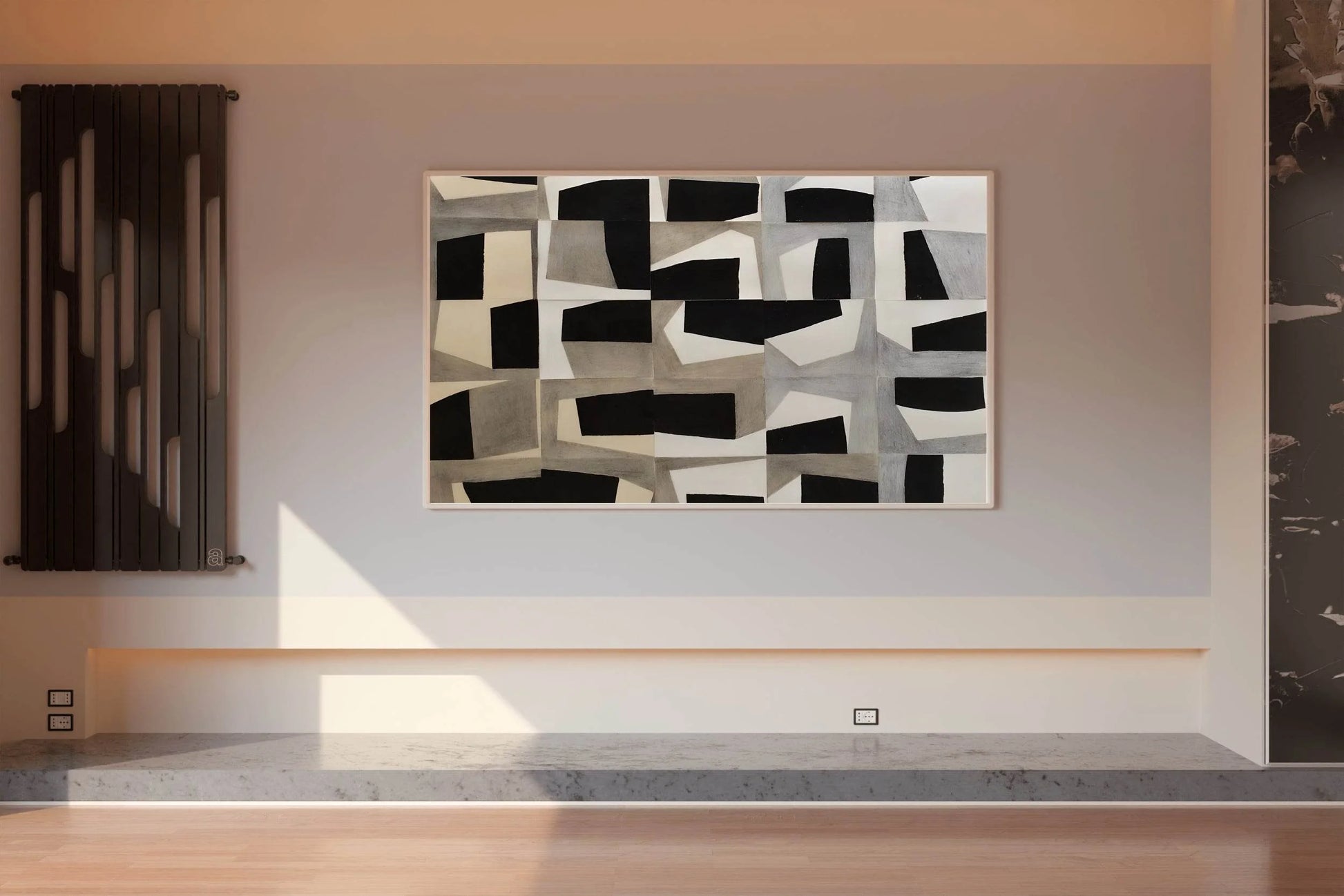 Geometric Grid Modern Wall Art - beink online art store