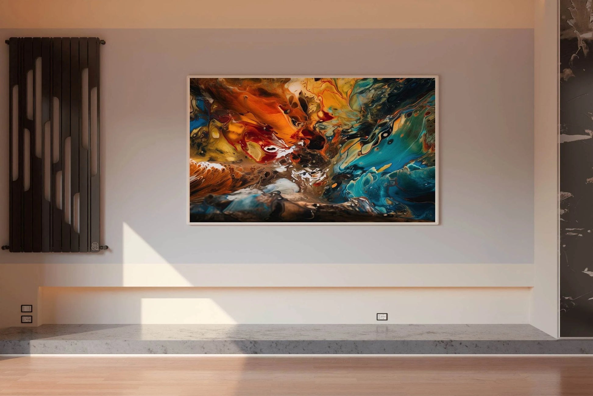 Creative Oil Paint Brush Stroke Wall Art - beink online art store