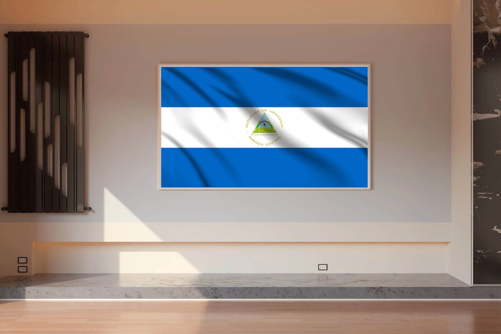 Nicaragua National Flag Wall Art - beink online art store