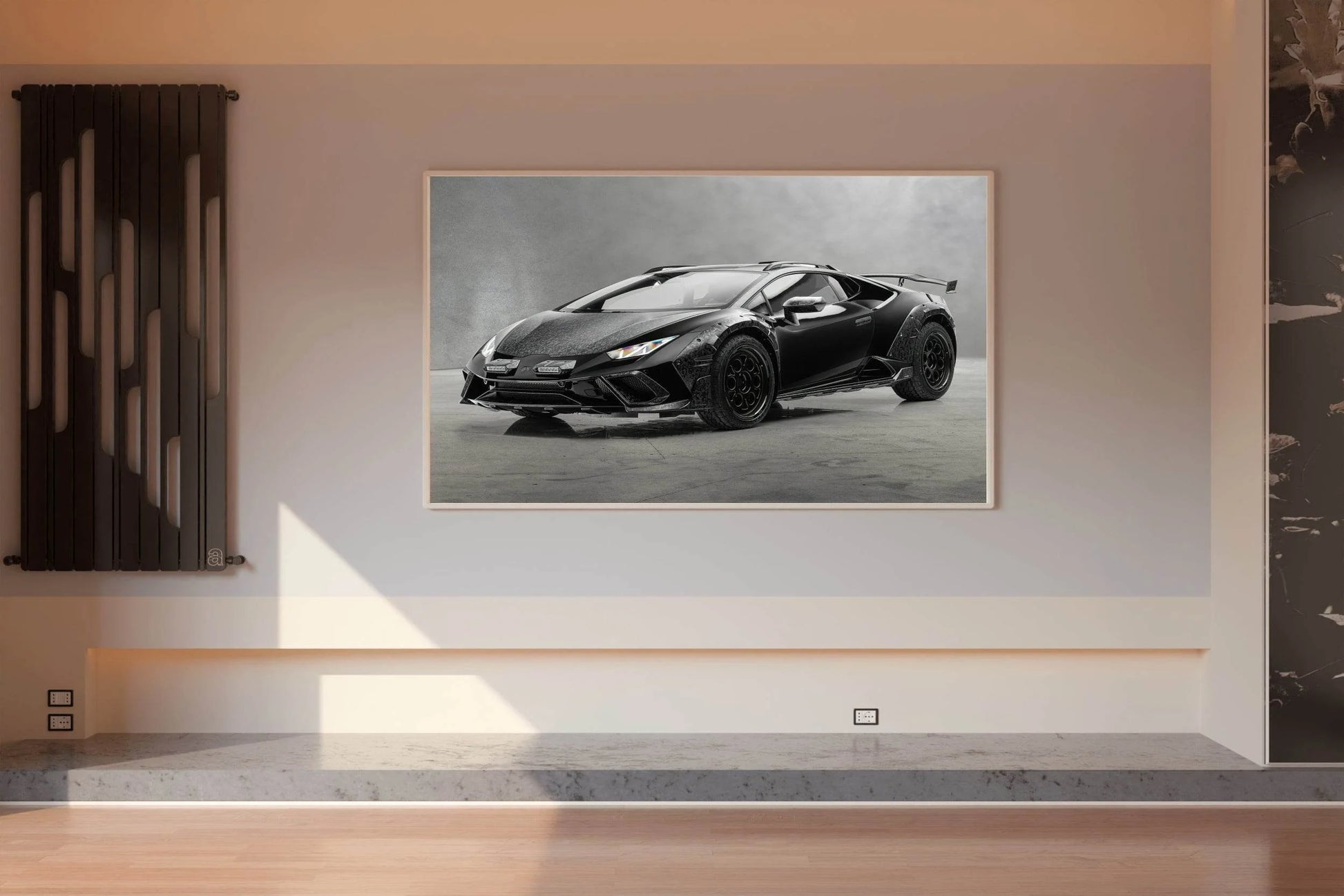 Lamborghini Huracan Black & White Wall Art - beink online art store