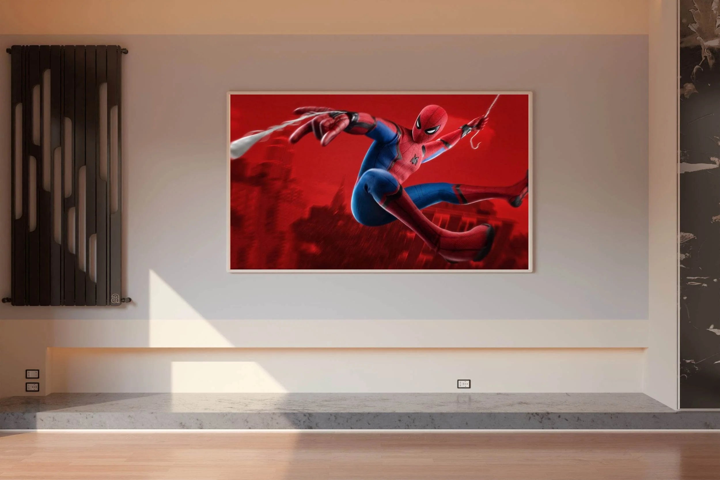 Spider Man Swinging Gaming Wall Art - beink online art store