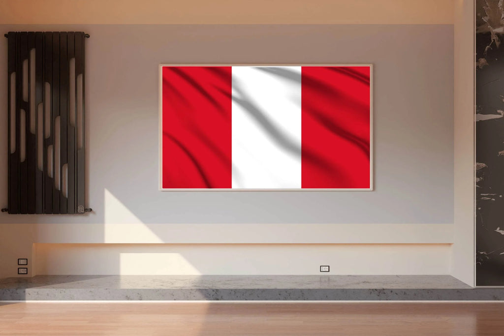 Peru National Flag Wall Art - beink online art store
