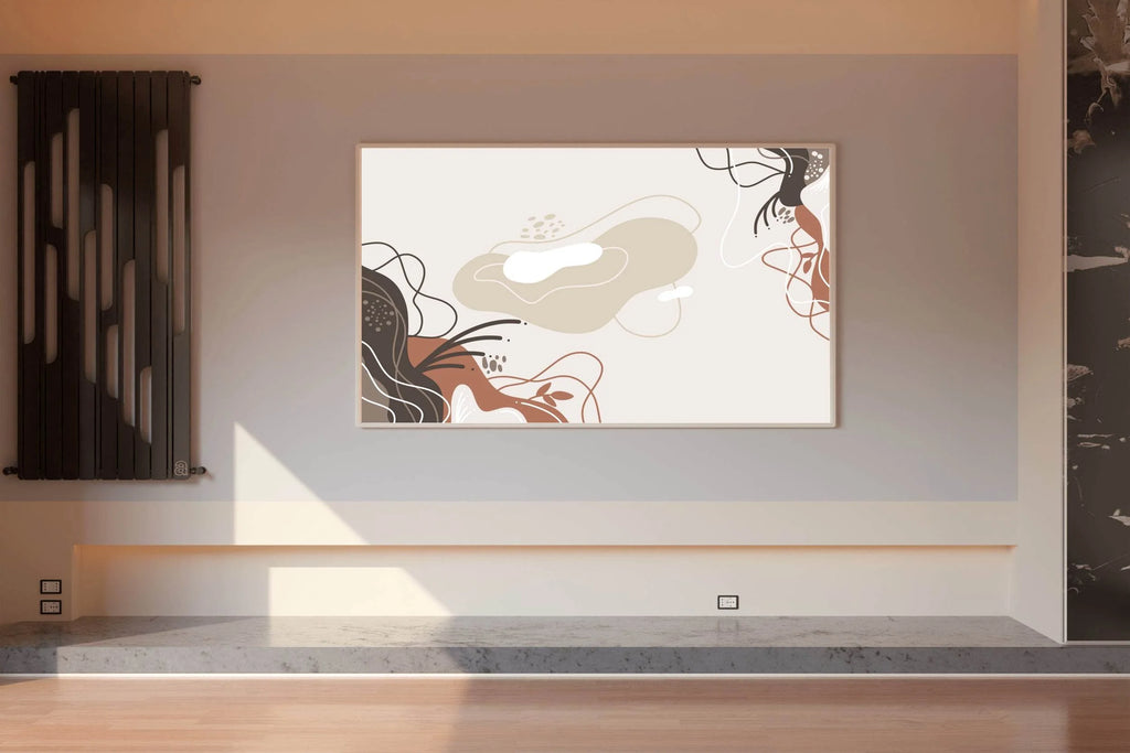 Drawing of Soft Plant Vector Abstract Wall Art - beink online art store
