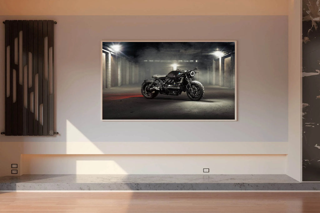 BMW Cafe Racer Black & White Wall Art - beink online art store