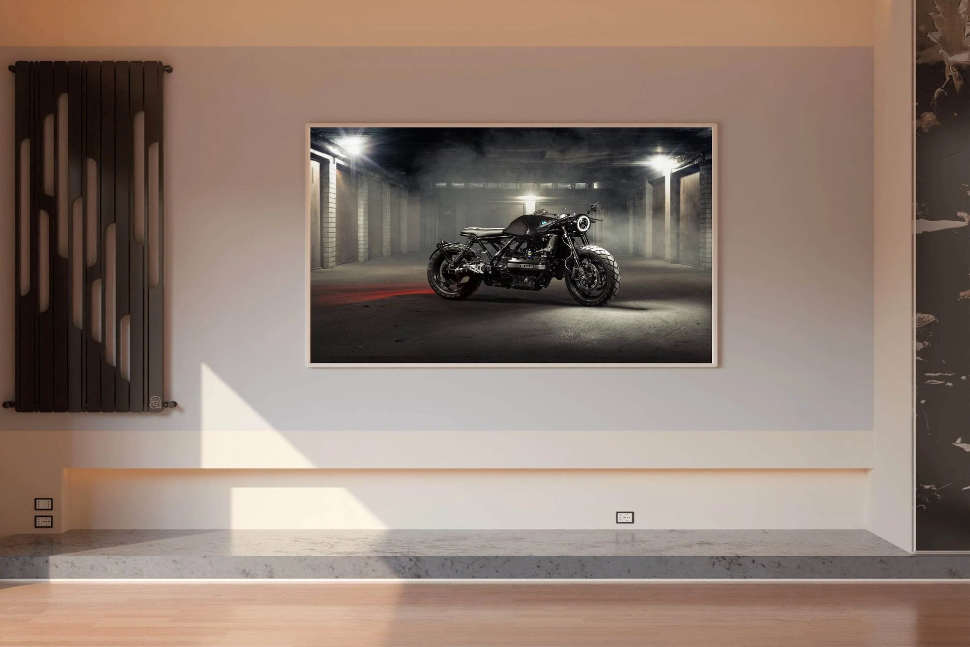 BMW Cafe Racer Black & White Wall Art - beink online art store