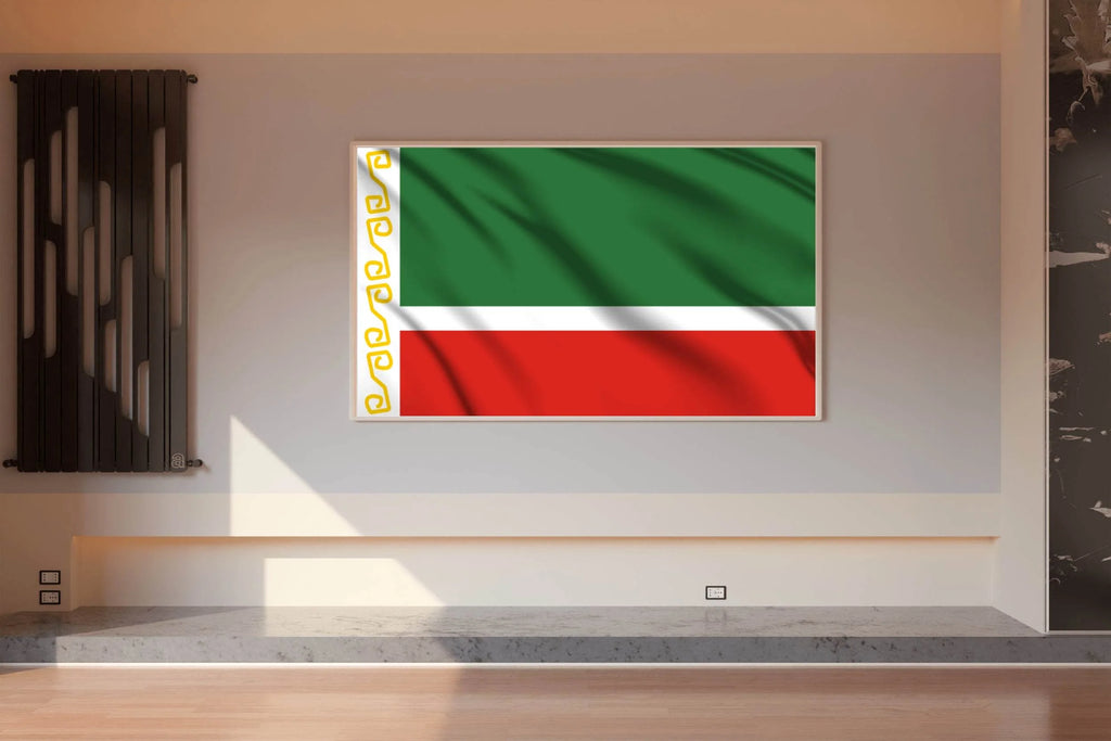 Chechnya National Flag Wall Art - beink online art store