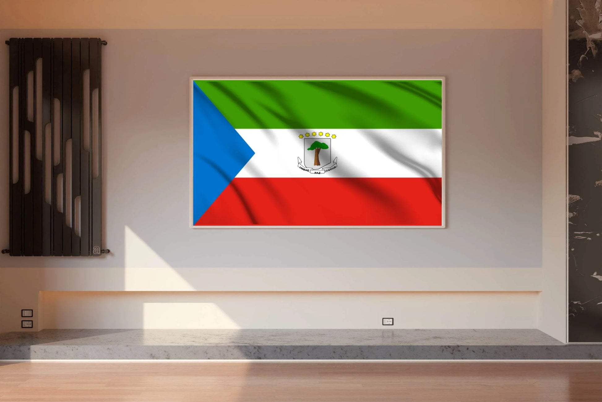 Equatorial Guinea National Flag Wall Art - beink online art store