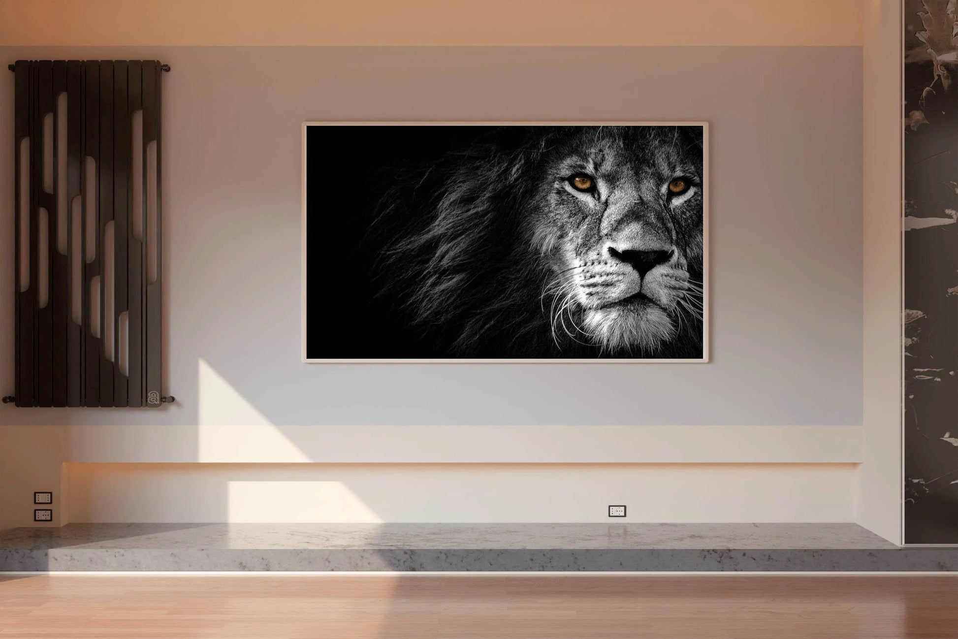 Barbary Lion Black & White Wall Art - beink online art store