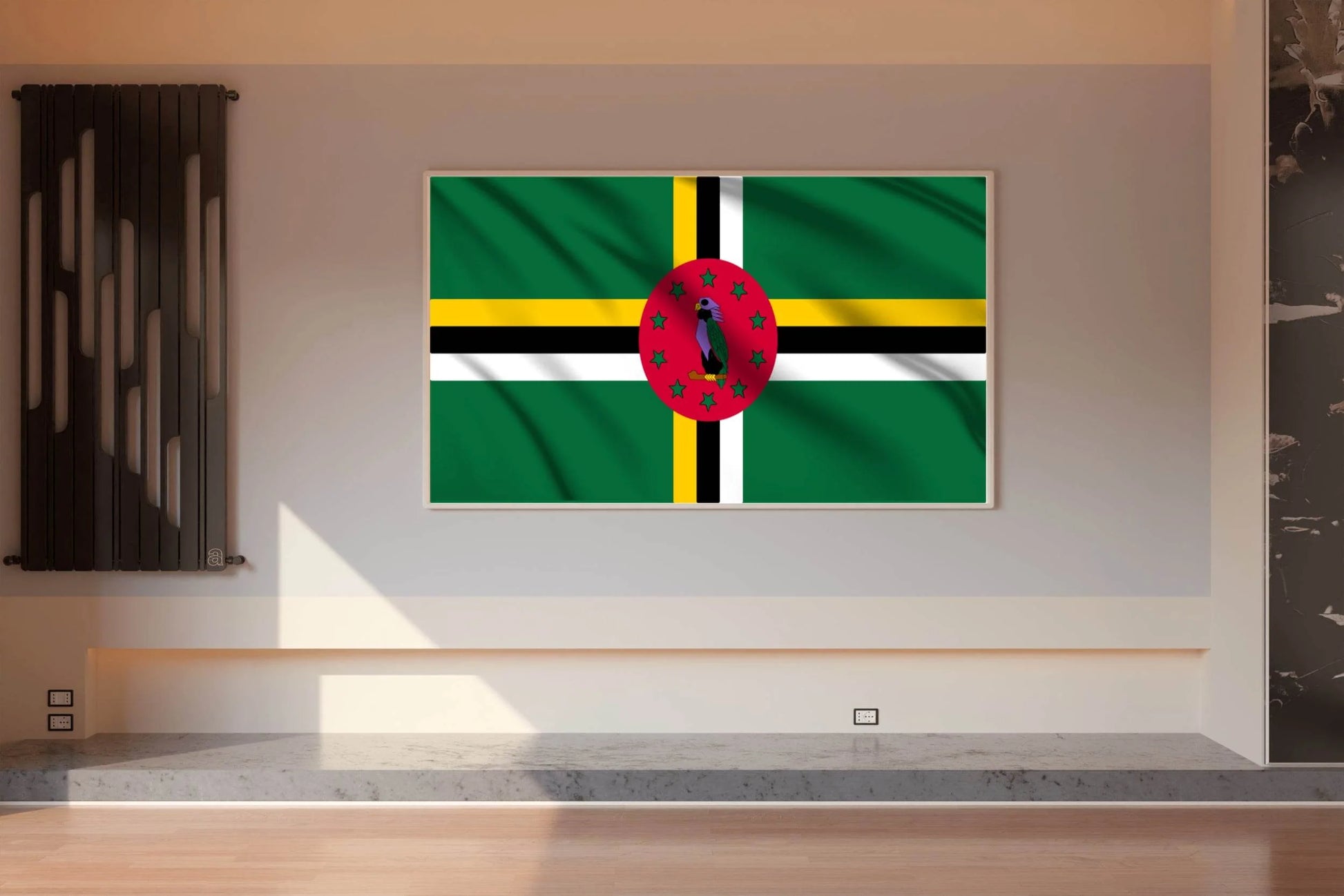 Dominica National Flag Wall Art - beink online art store