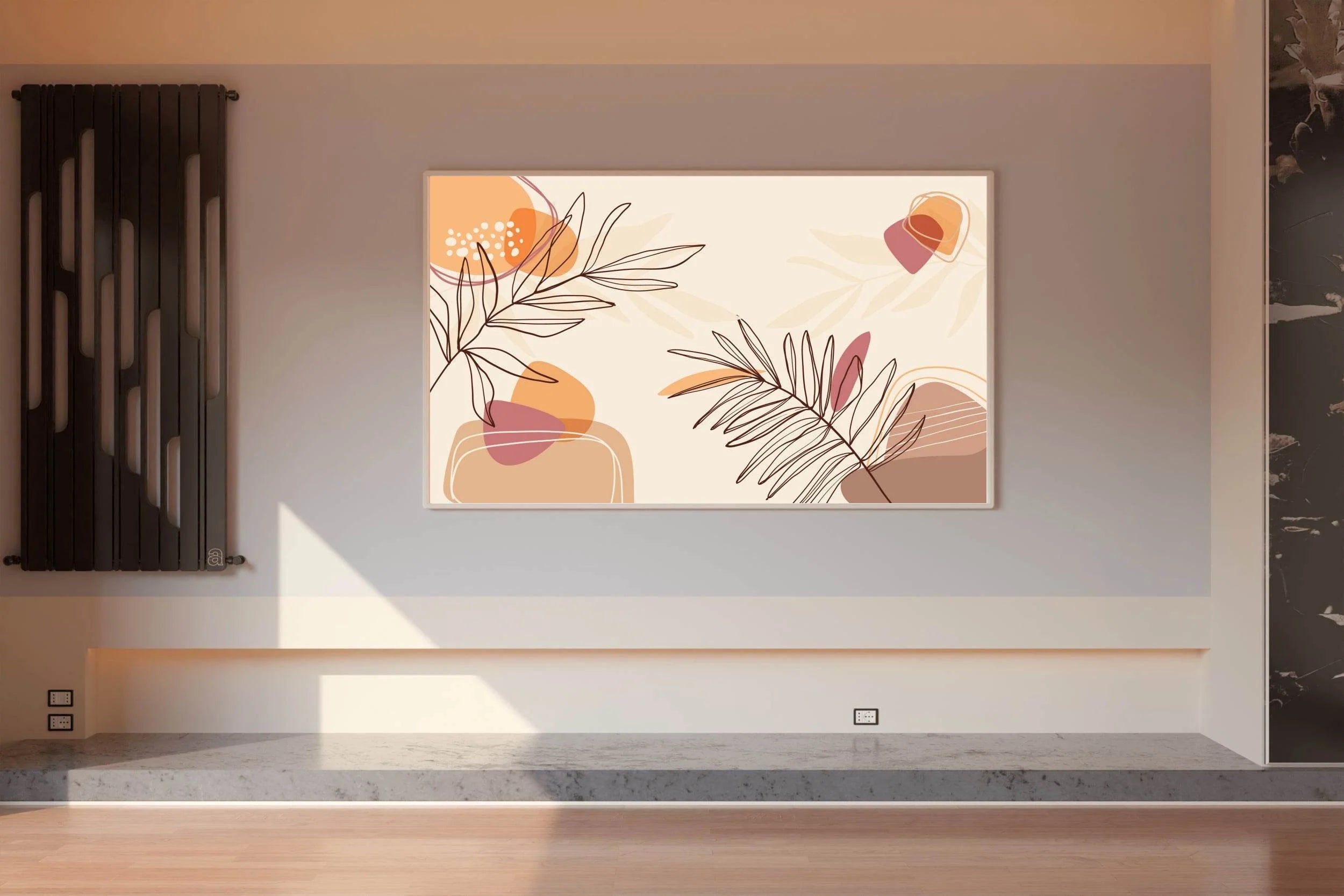 Large Needle Leaves Wall Art - beink online art store