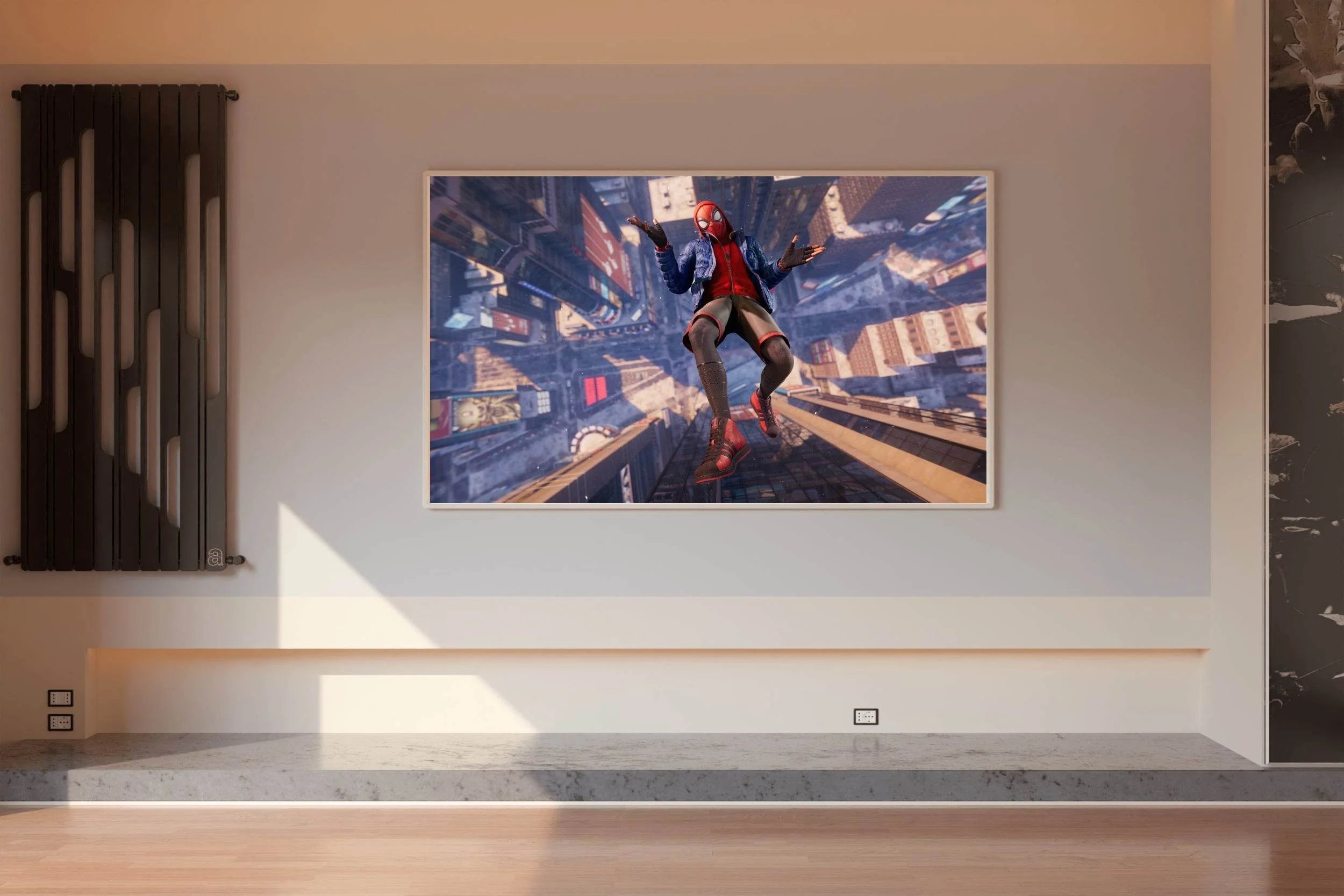 Spider Man Miles Morales Falling Gaming Wall Art - beink online art store