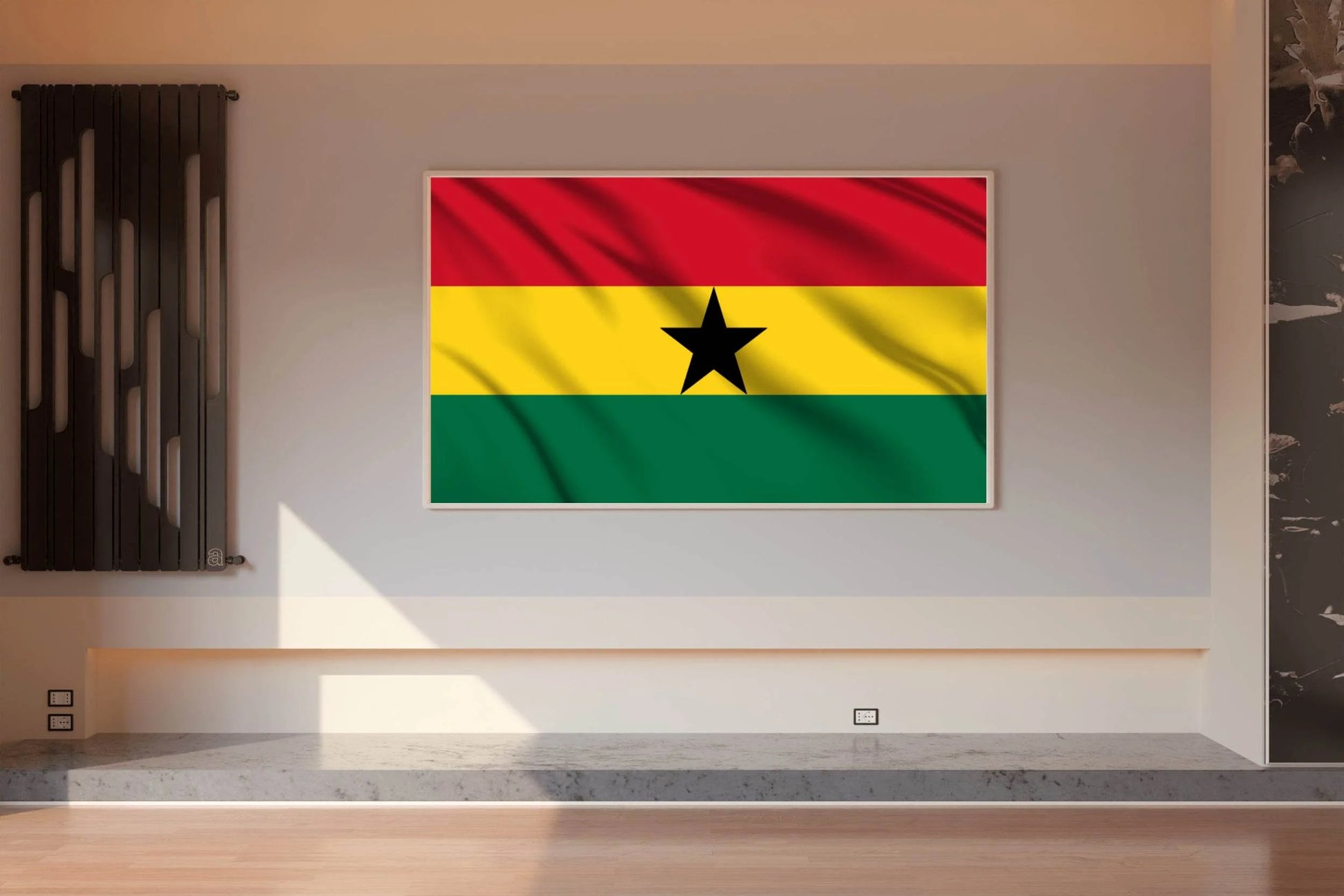 Ghana National Flag Wall Art - beink online art store
