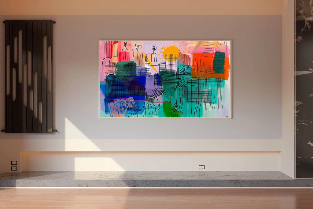 Urban Sunrise Abstract Wall Art - beink online art store