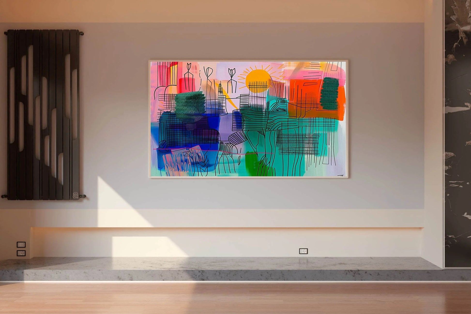 Urban Sunrise Abstract Wall Art - beink online art store