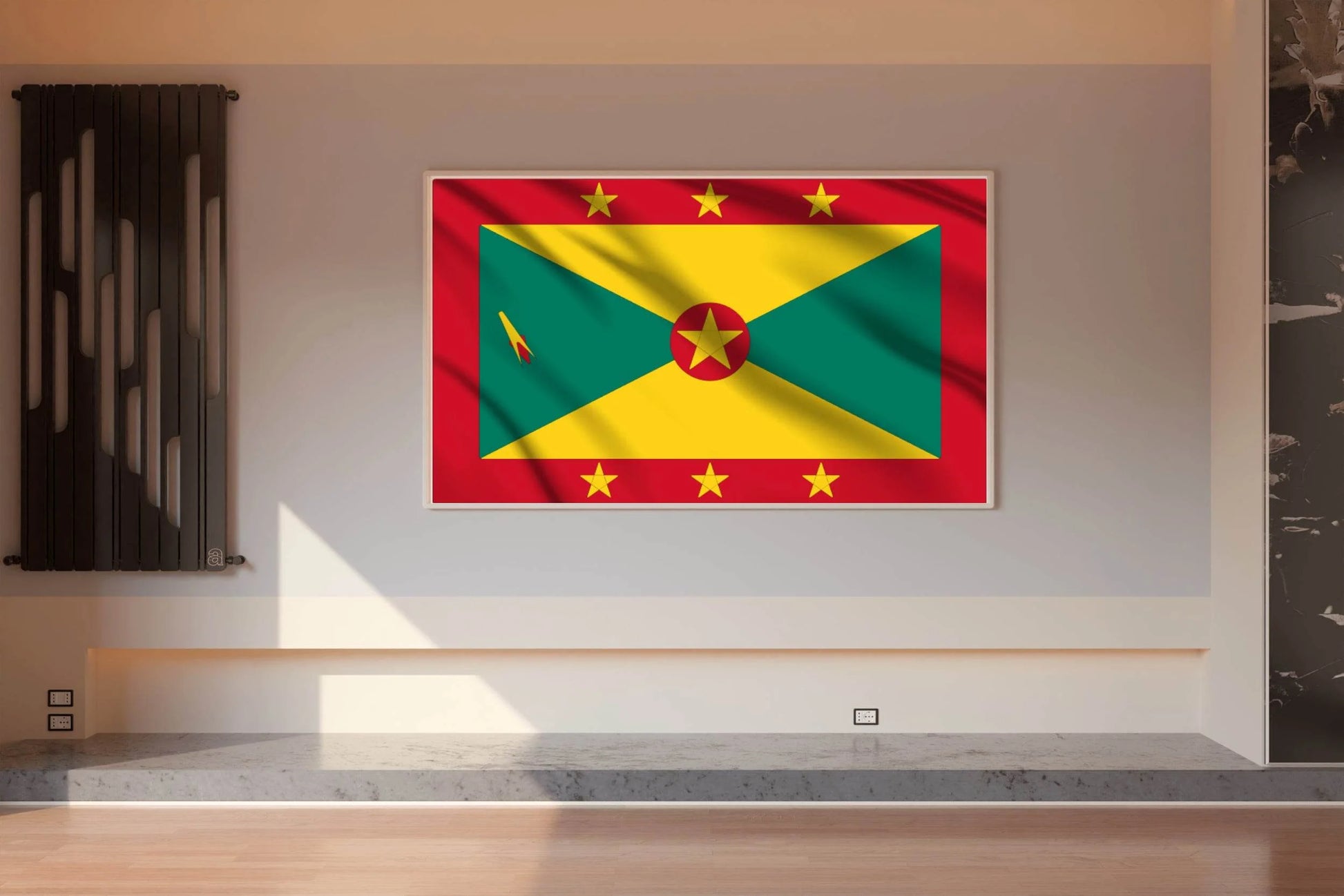Grenada National Flag Wall Art - beink online art store