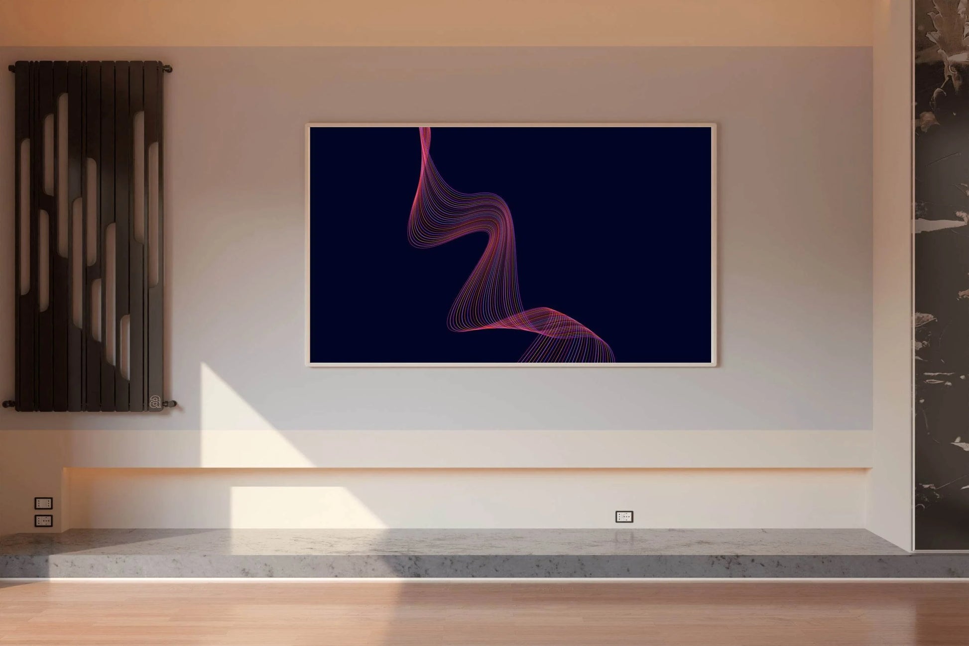 Technology Line Wave Abstract Wall Art - beink online art store