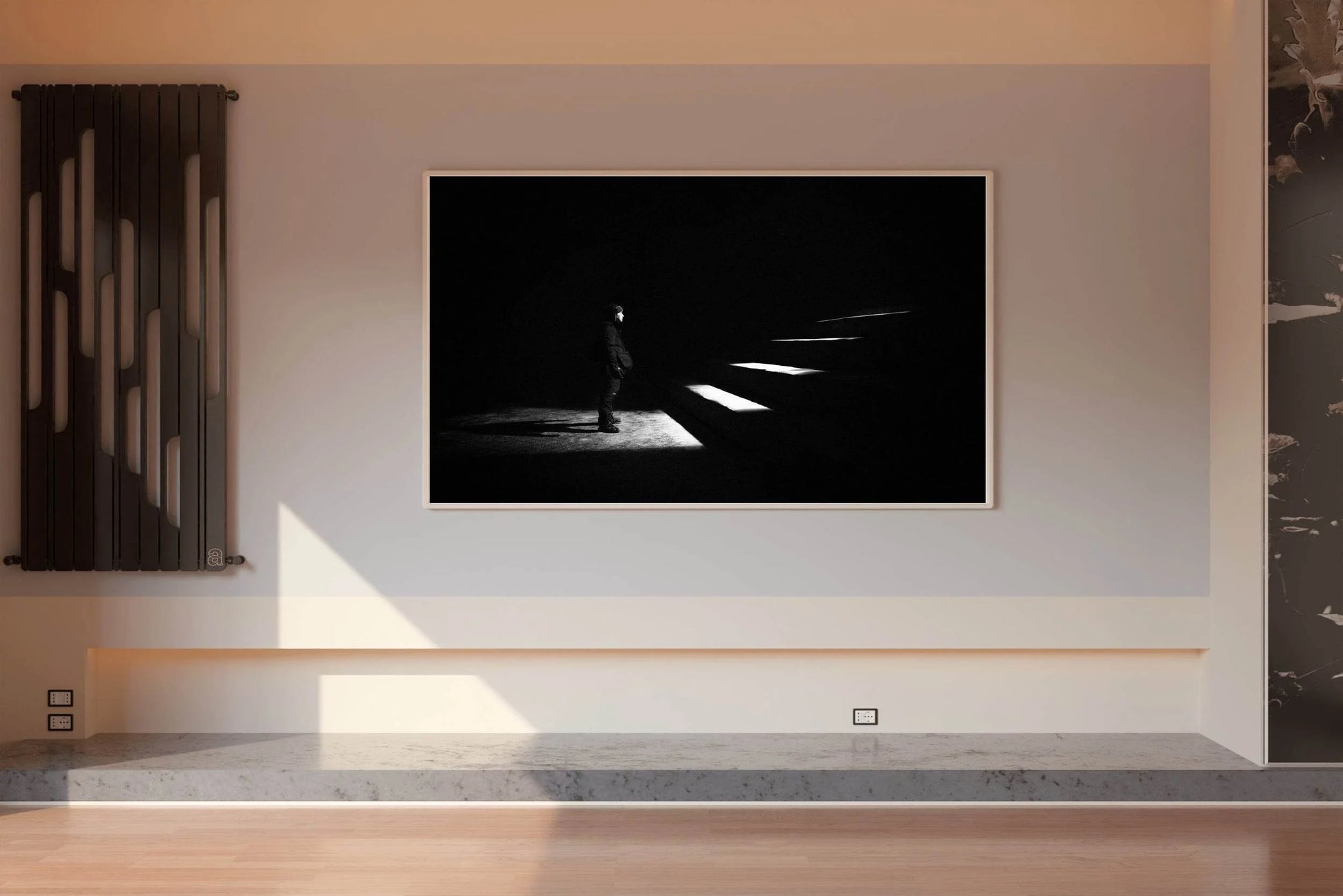 Alone Man Black & White Wall Art - beink online art store