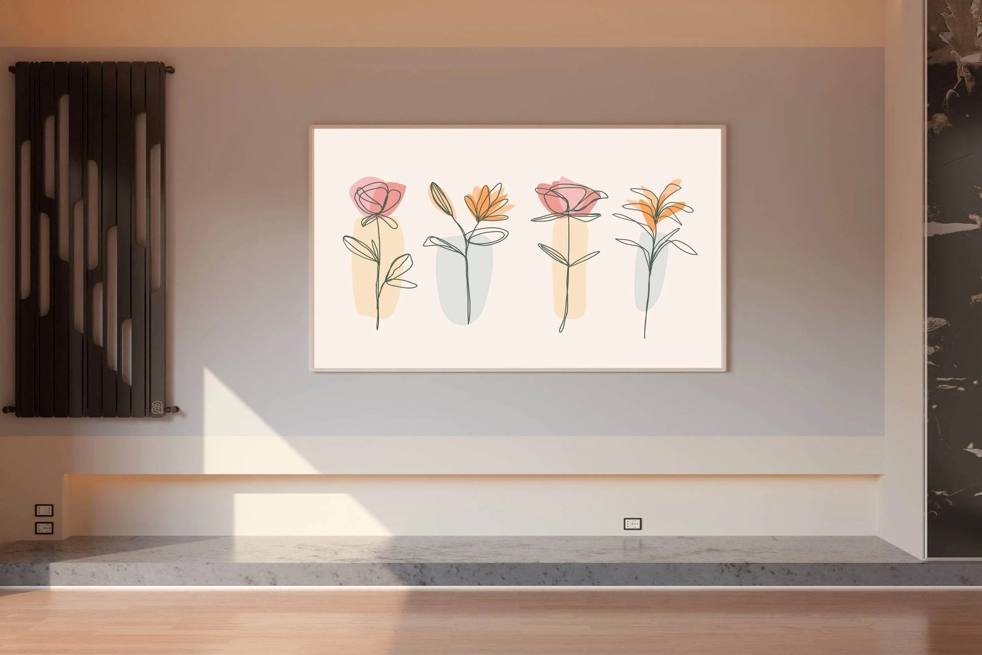 Mix of Spring Flowers Wall Art - beink online art store