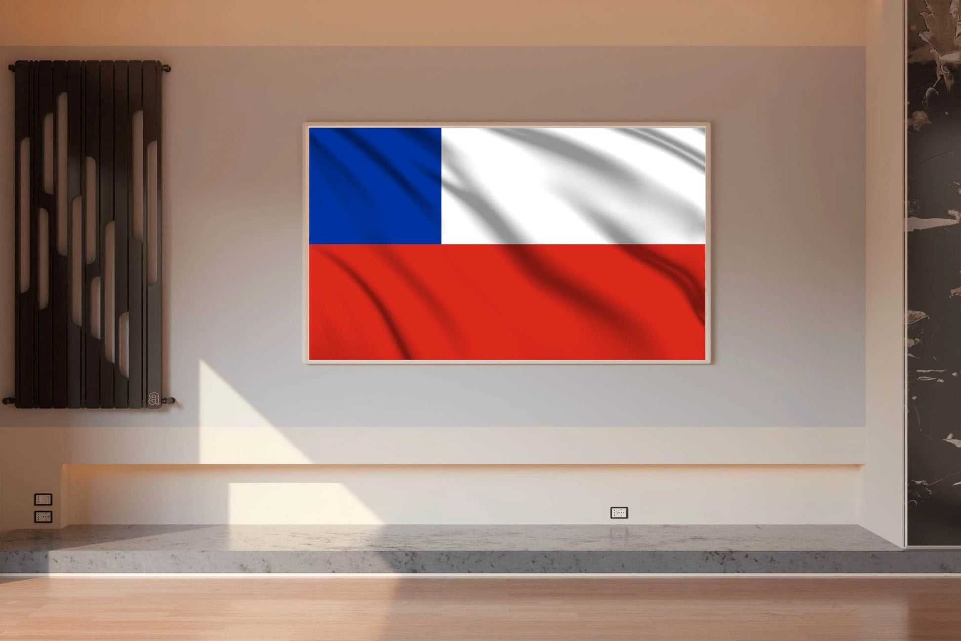 Chile National Flag Wall Art - beink online art store